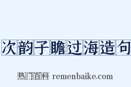 次韵子瞻过海造句是什么意思的图片